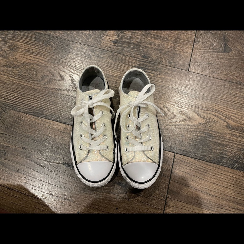 Sparkle White Converse